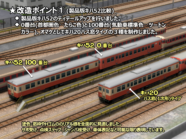 No.011【A列車で行こう9車両テクスチャバリエーション】JNRキハ
